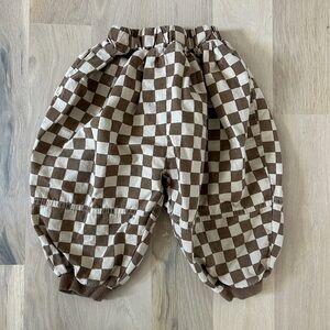 Little Occasion Checkered Balloon Pants